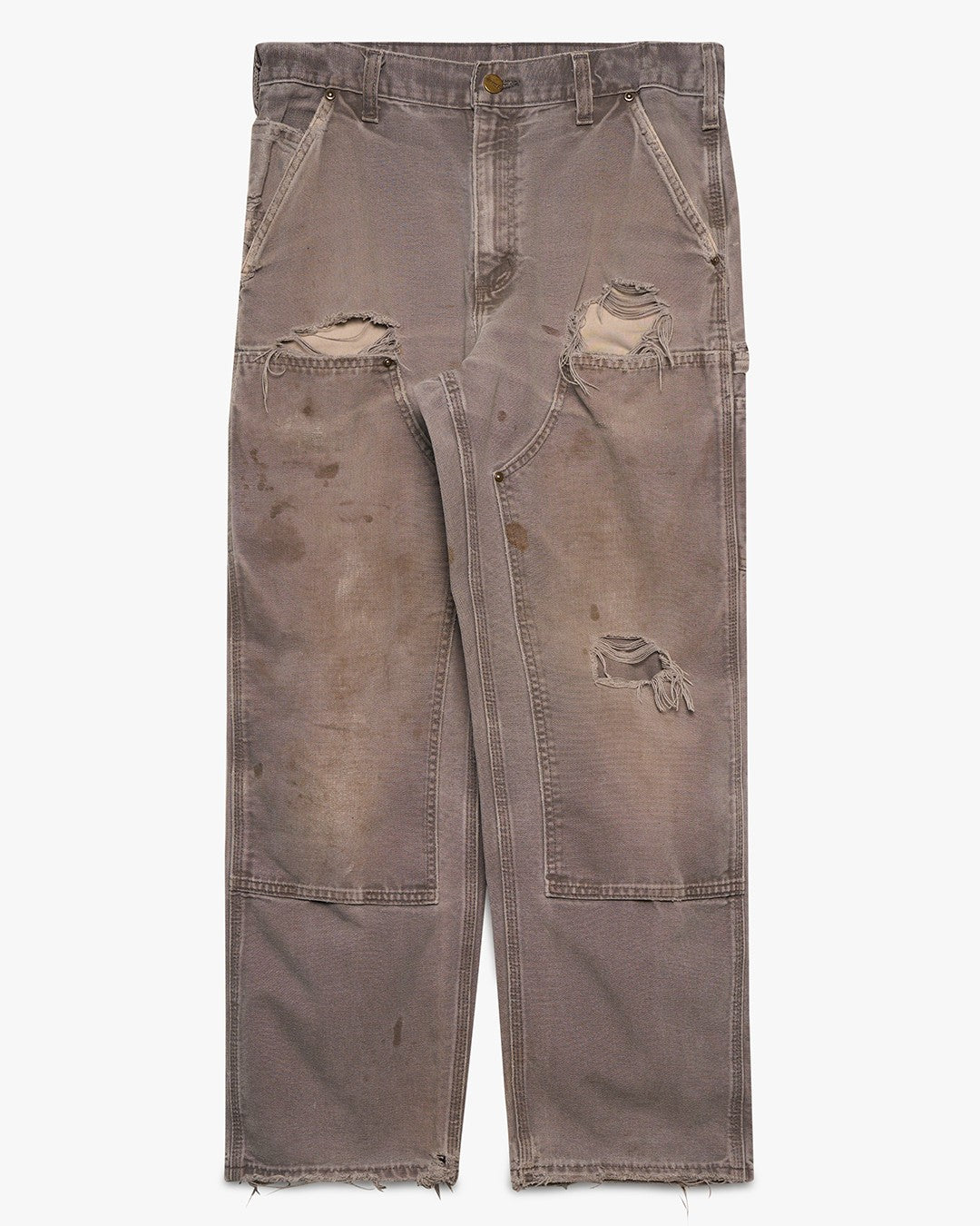 Distressed Grey Carhartt Double Knees