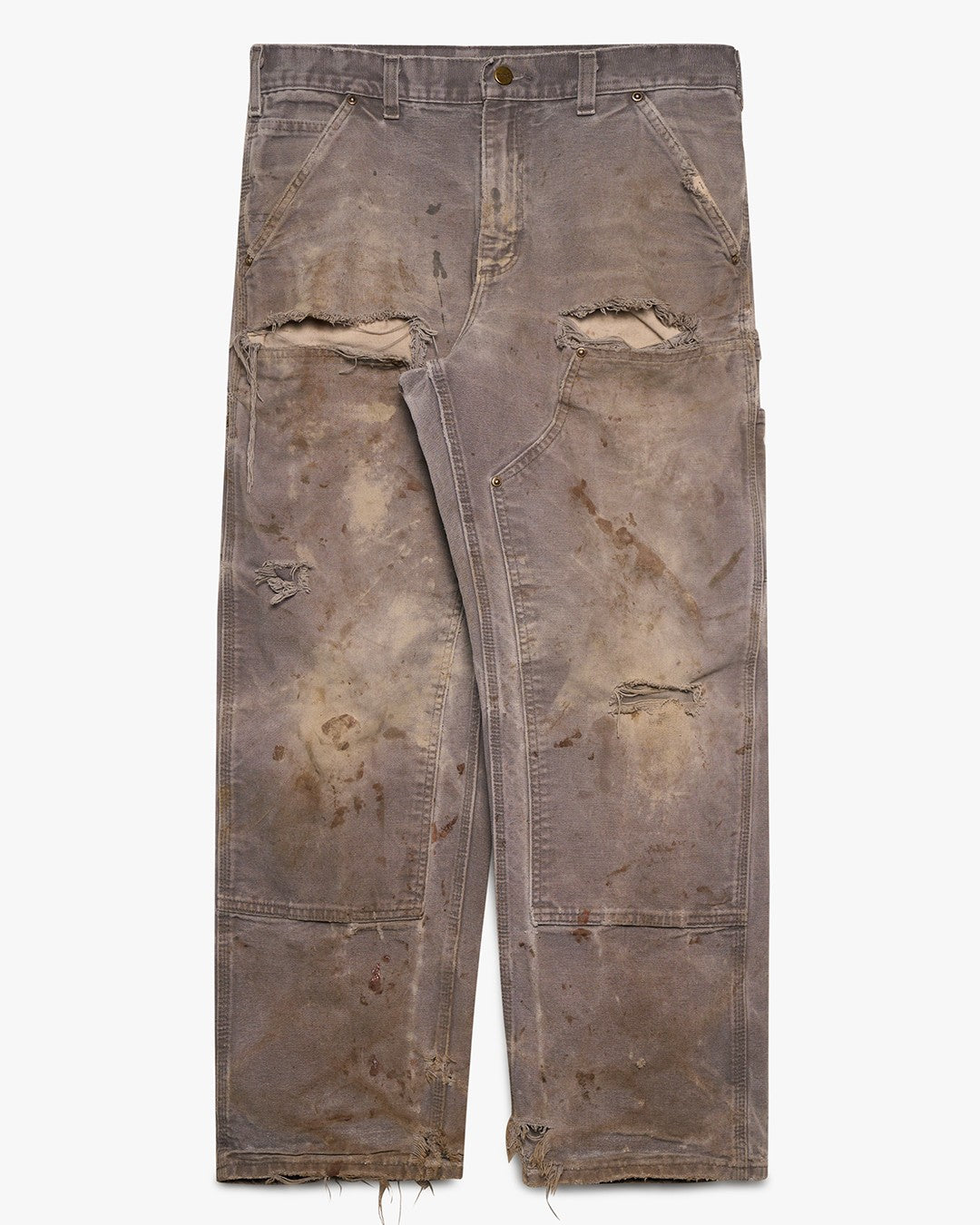 Thrashed Grey Carhartt Double Knees
