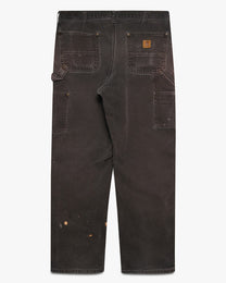Sun Faded Black Carhartt Double Knees