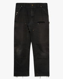 Distressed Black Carhartt Double Knees