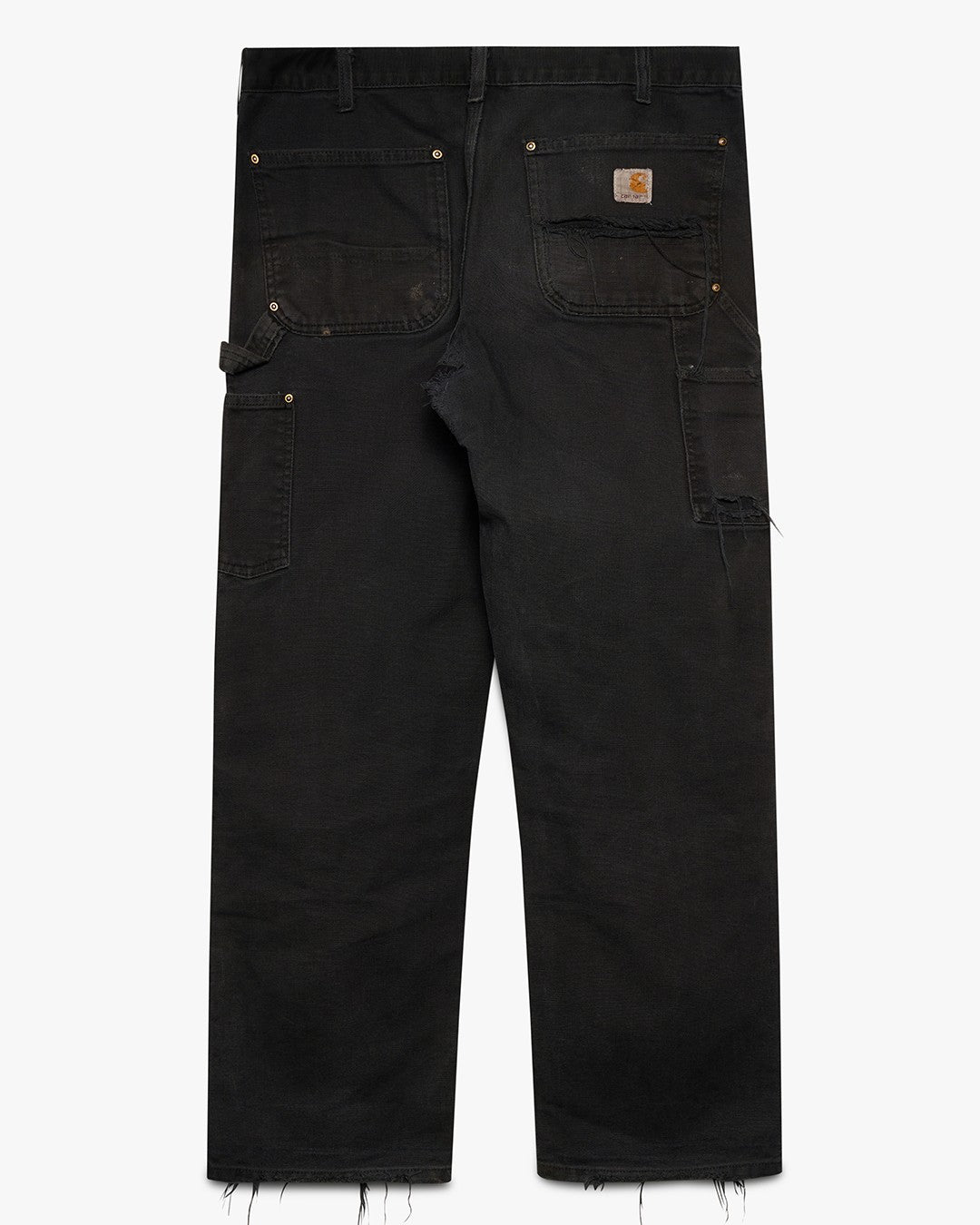 Distressed Black Carhartt Double Knees