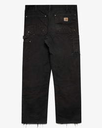 Distressed Black Carhartt Double Knees