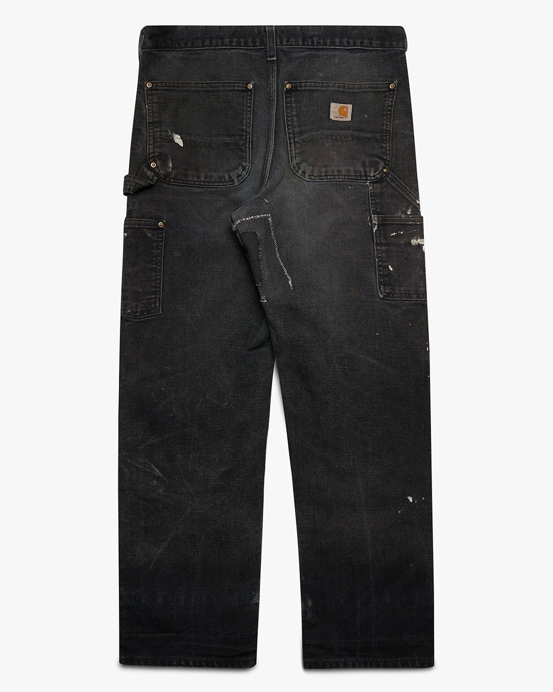 Faded/Painted Black Carhartt Double Knees