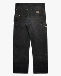 Faded/Painted Black Carhartt Double Knees