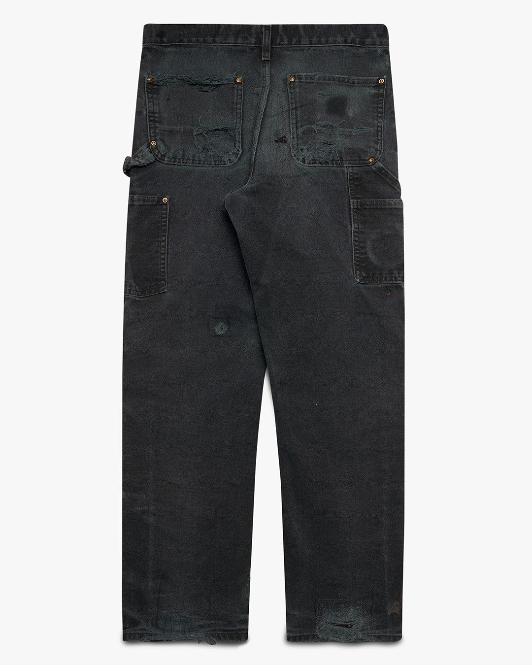 Distressed/Faded Black Carhartt Double Knees