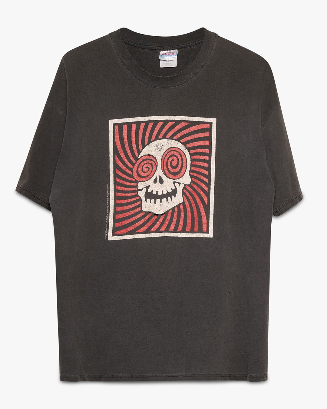 Faded Black Laughing Skull Tee