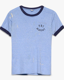 Painted FBI Academy Ringer Tee