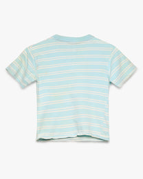 Light Blue Striped Baby Tee