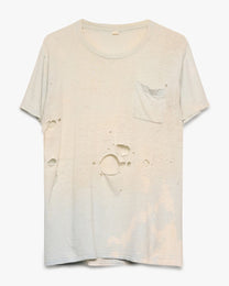 Thrashed/Faded Blue Pocket Tee
