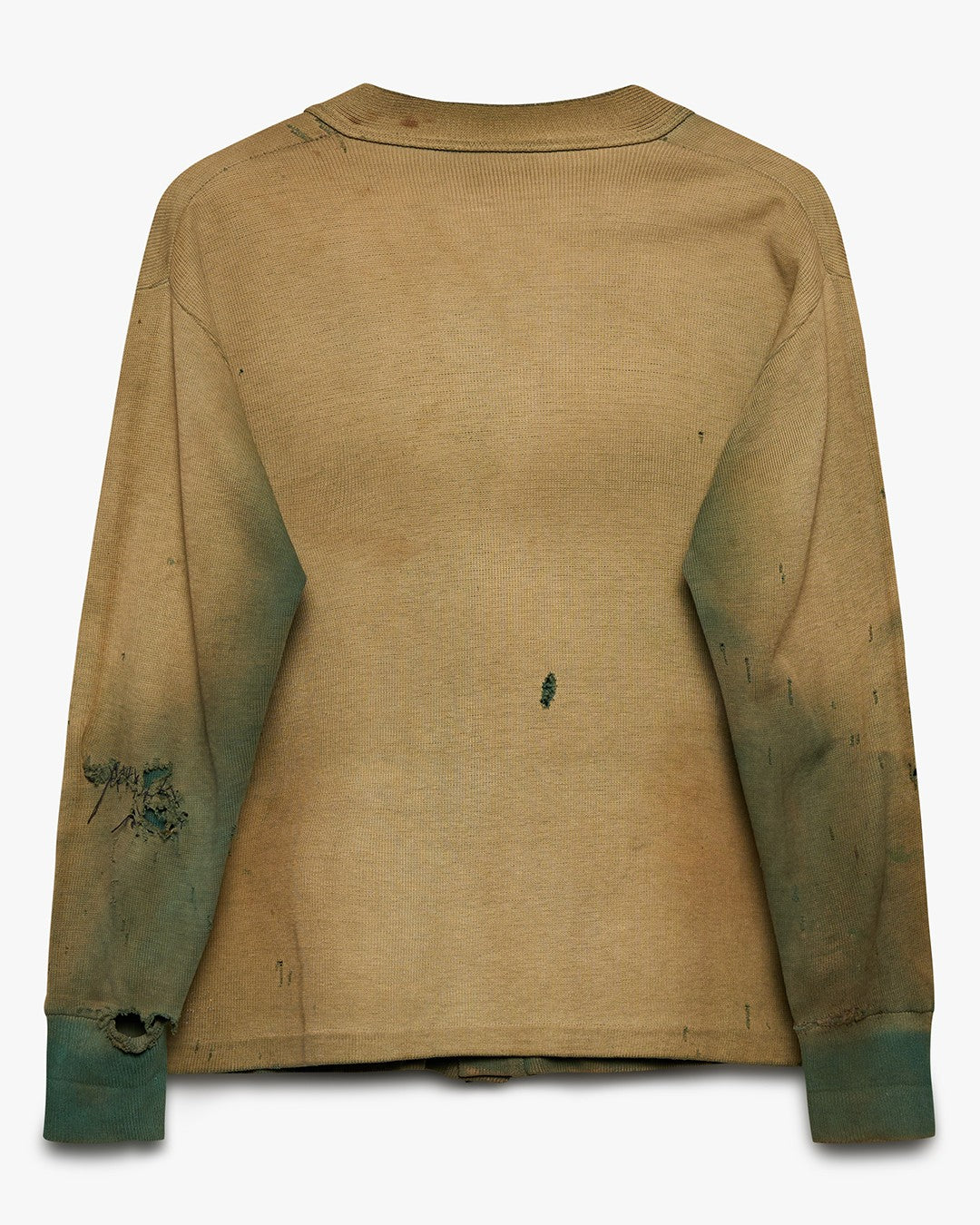 Faded Green Cotton Cardigan