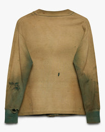 Faded Green Cotton Cardigan