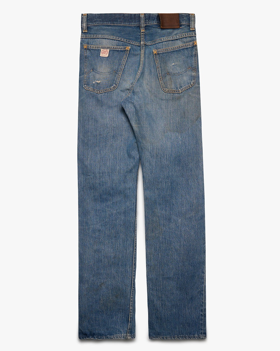Oil Stained Tuf Nut Boot Cut Denim Jeans