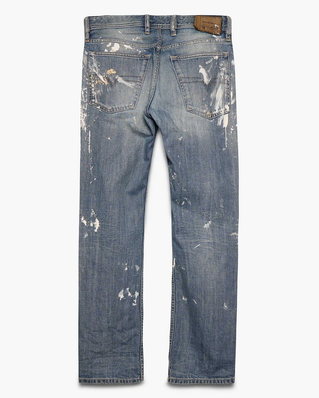 Painted Diesel Straight Leg Jeans