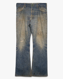 Faded/Repaired Lee Riders Bootcut Denim