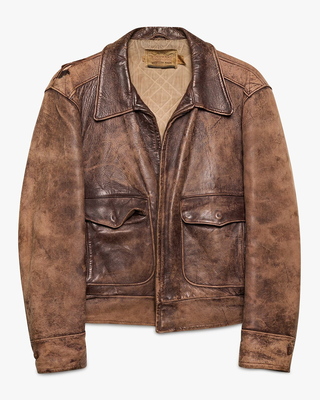 Broken Zipper Windward Horsehide Leather Jacket
