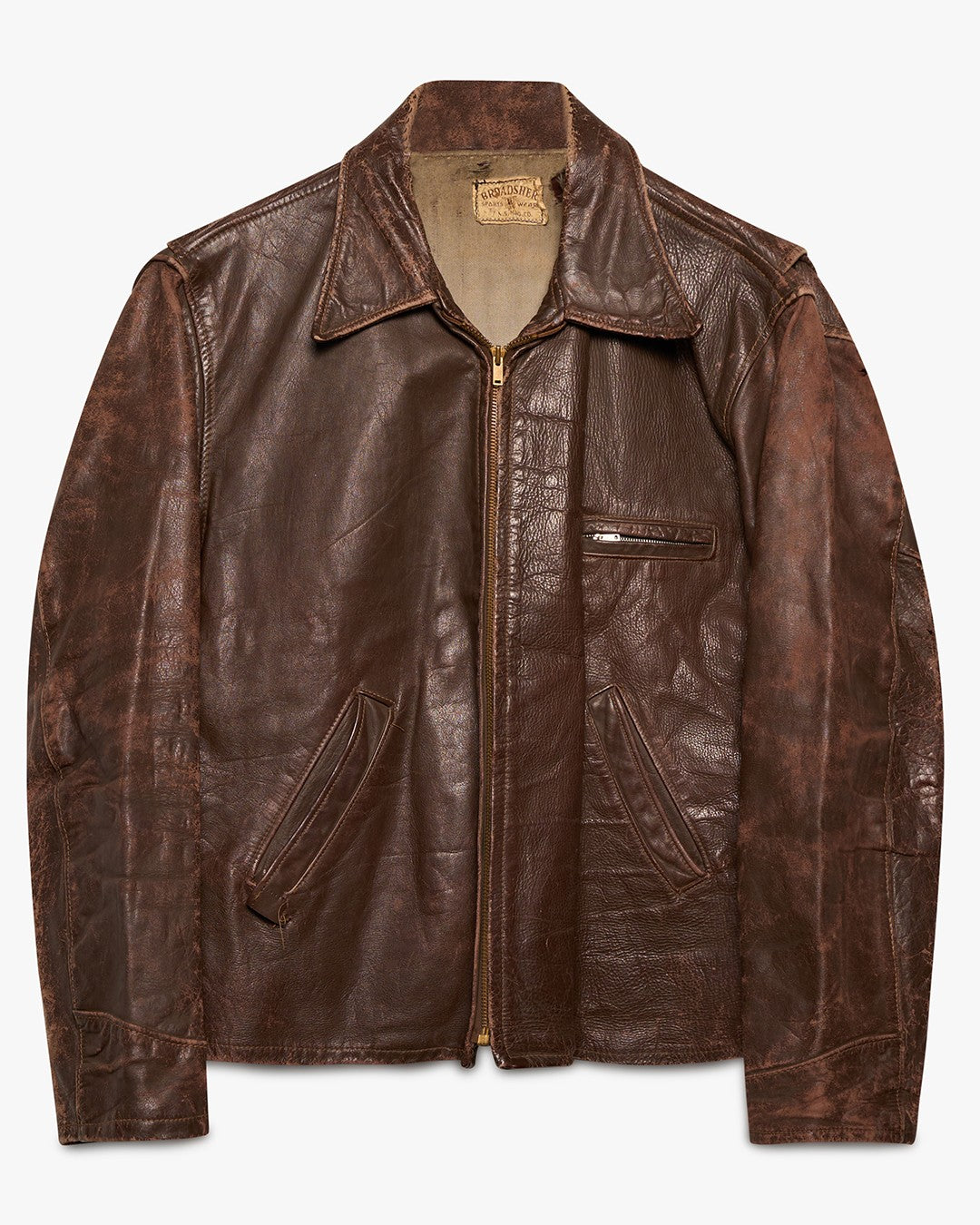 Broadsher Brown Leather Jacket