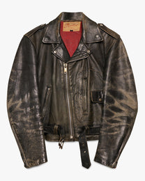 Faded Excelled Leather D Pocket Jacket