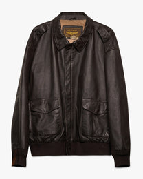 4XL Air Force Leather Bomber Jacket