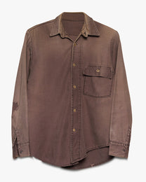 Faded Button Up Pocket Shirt