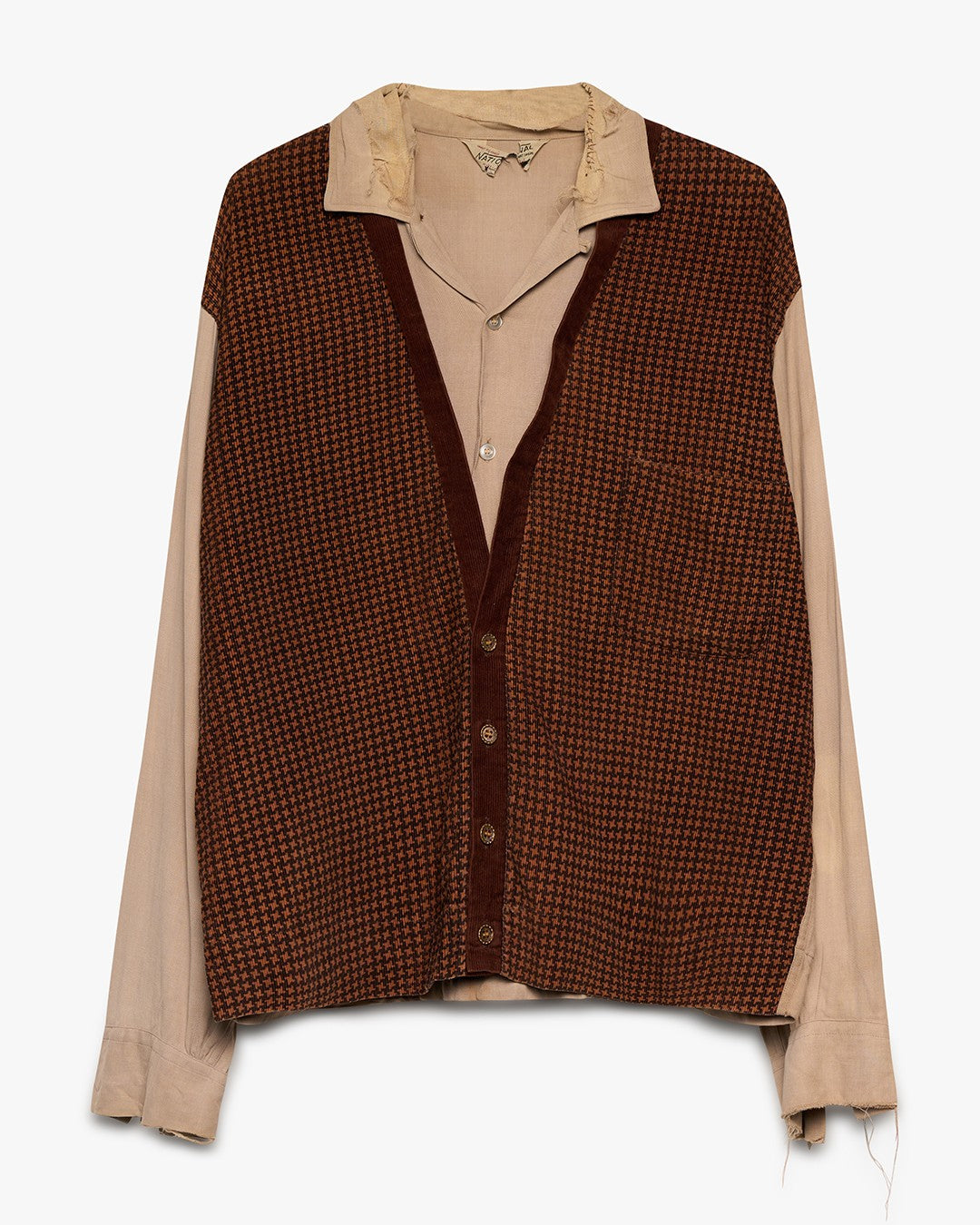 Corduroy Layered Button Up Shirt
