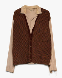 Corduroy Layered Button Up Shirt
