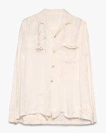 Stained &amp; Repaired Nature Button Up