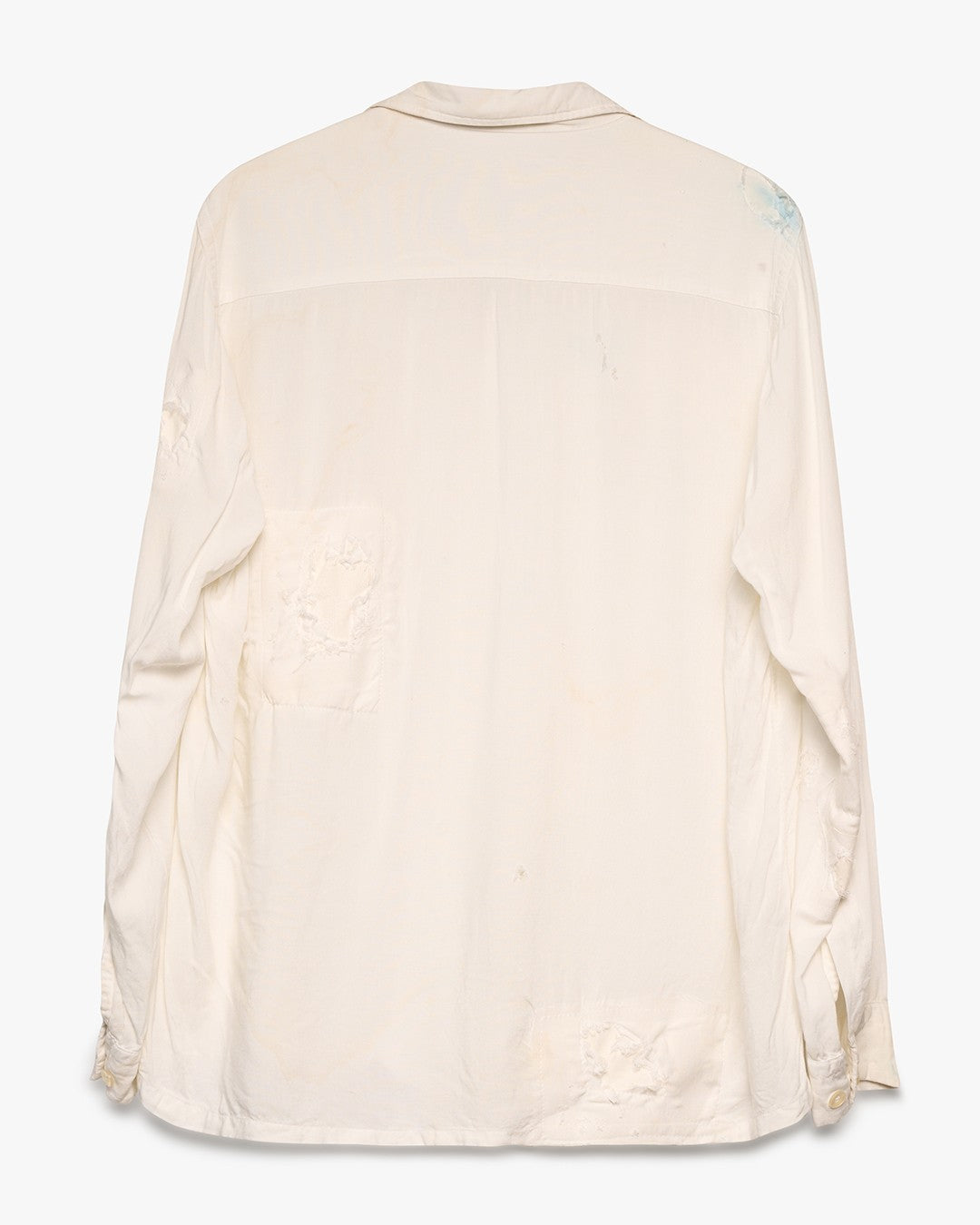 Stained &amp; Repaired Nature Button Up