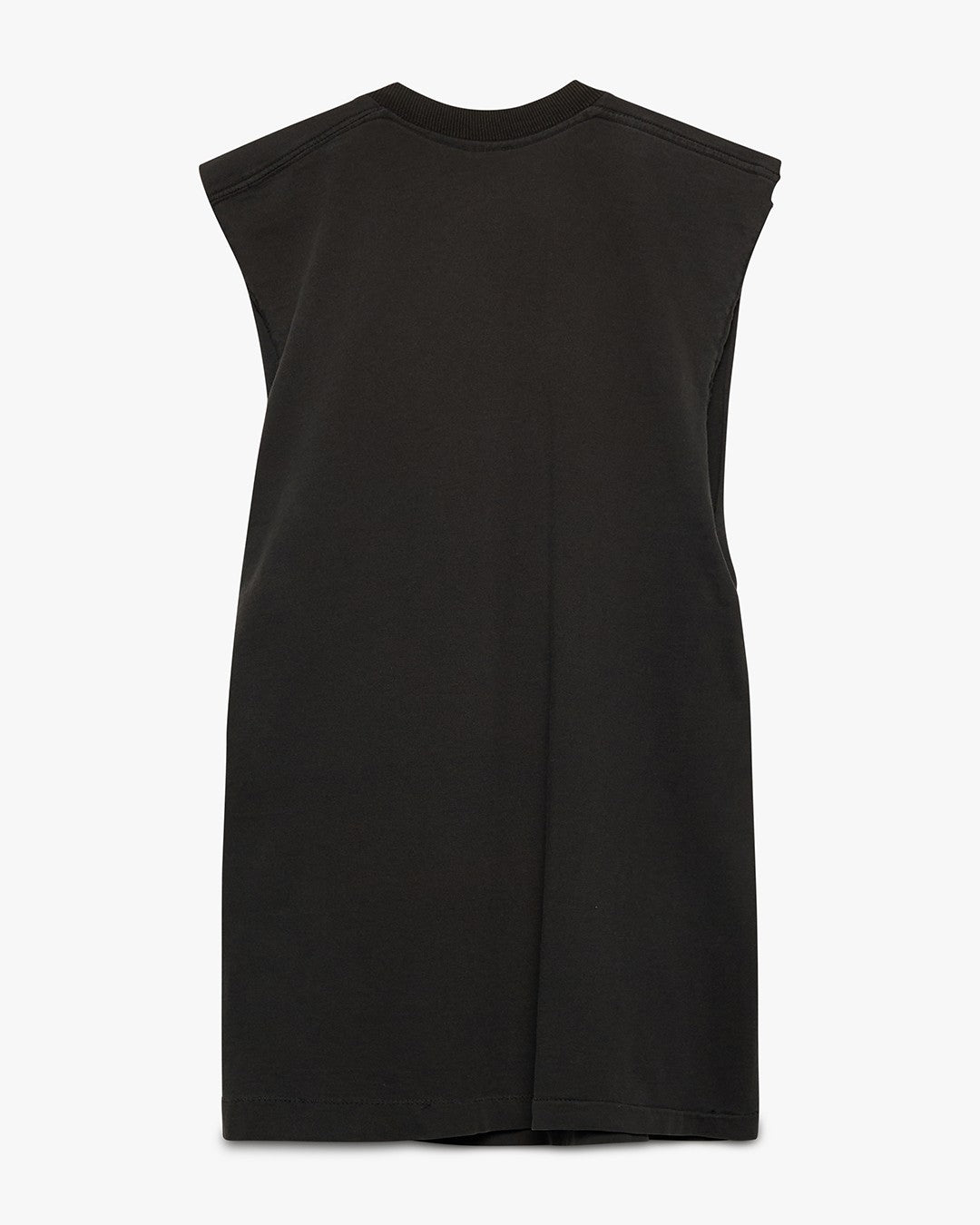 Black Blank Pocket Tee Cut Off