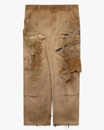 Thrashed/Painted Tan Carhartt Double Knees