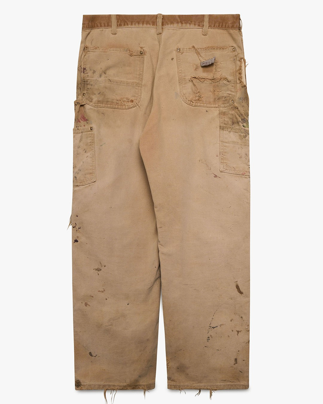 Thrashed/Painted Tan Carhartt Double Knees