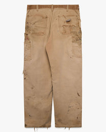 Thrashed/Painted Tan Carhartt Double Knees