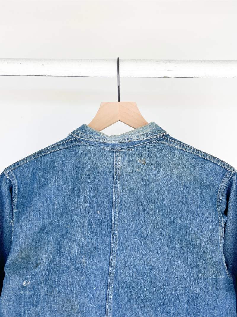 Change Button Denim Chore Coat - 20s/30s - M/L