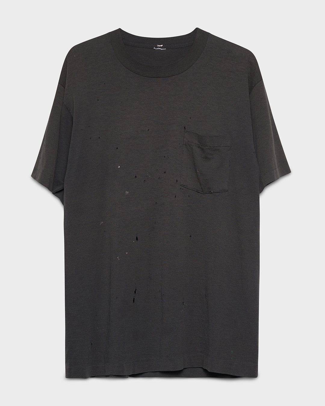 Black Blank Pocket Tee