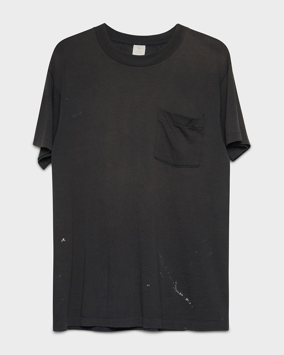 Black Blank Pocket Tee