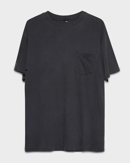 Faded Black Pocket Tee