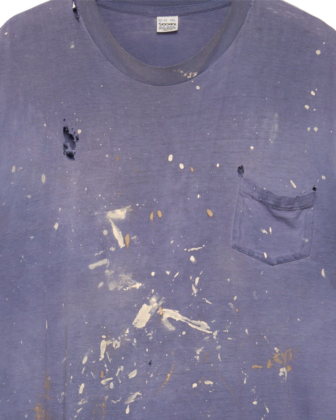 Painted Blue Cut-Off Shirt