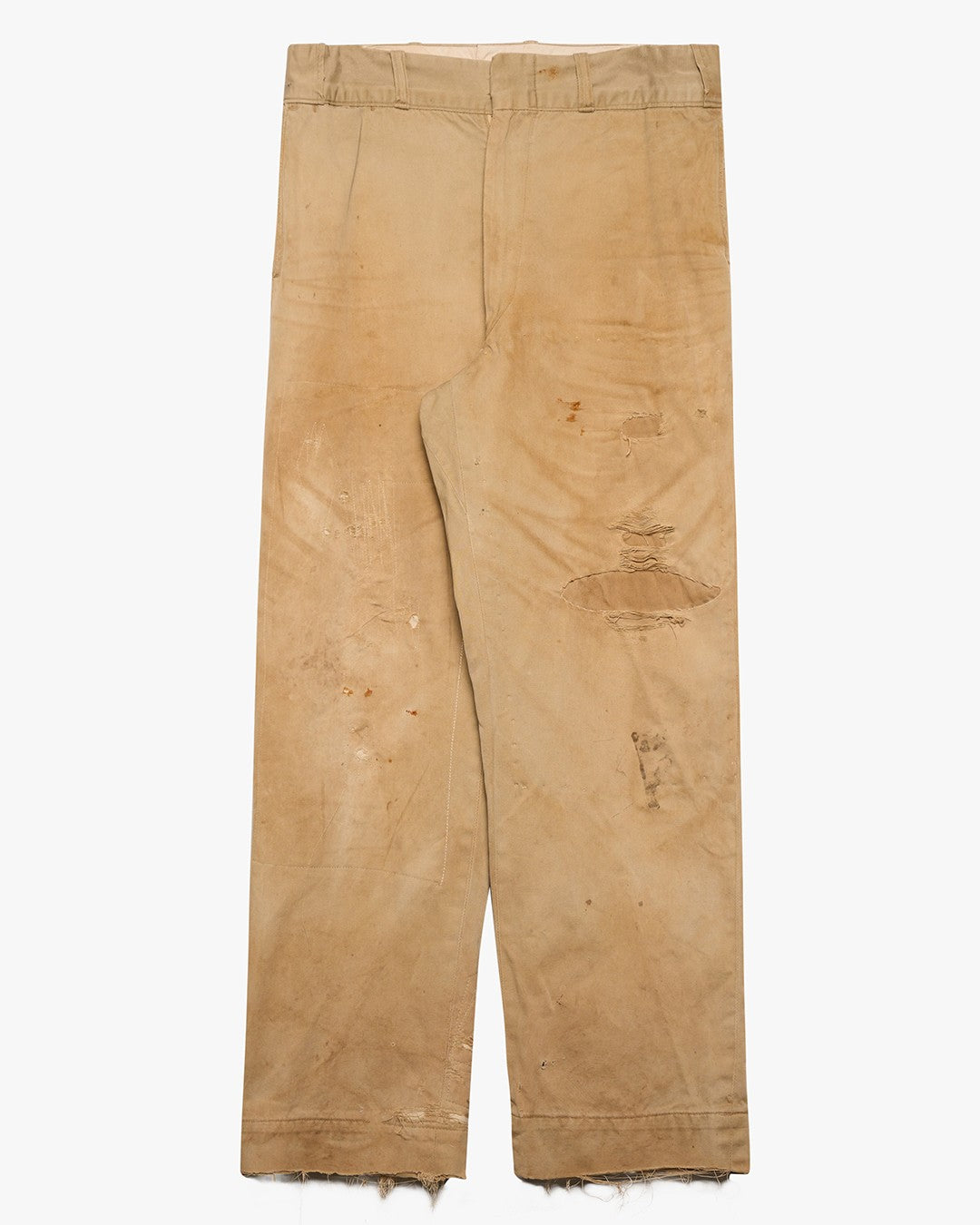 Rust Stained Khaki Chino Pants