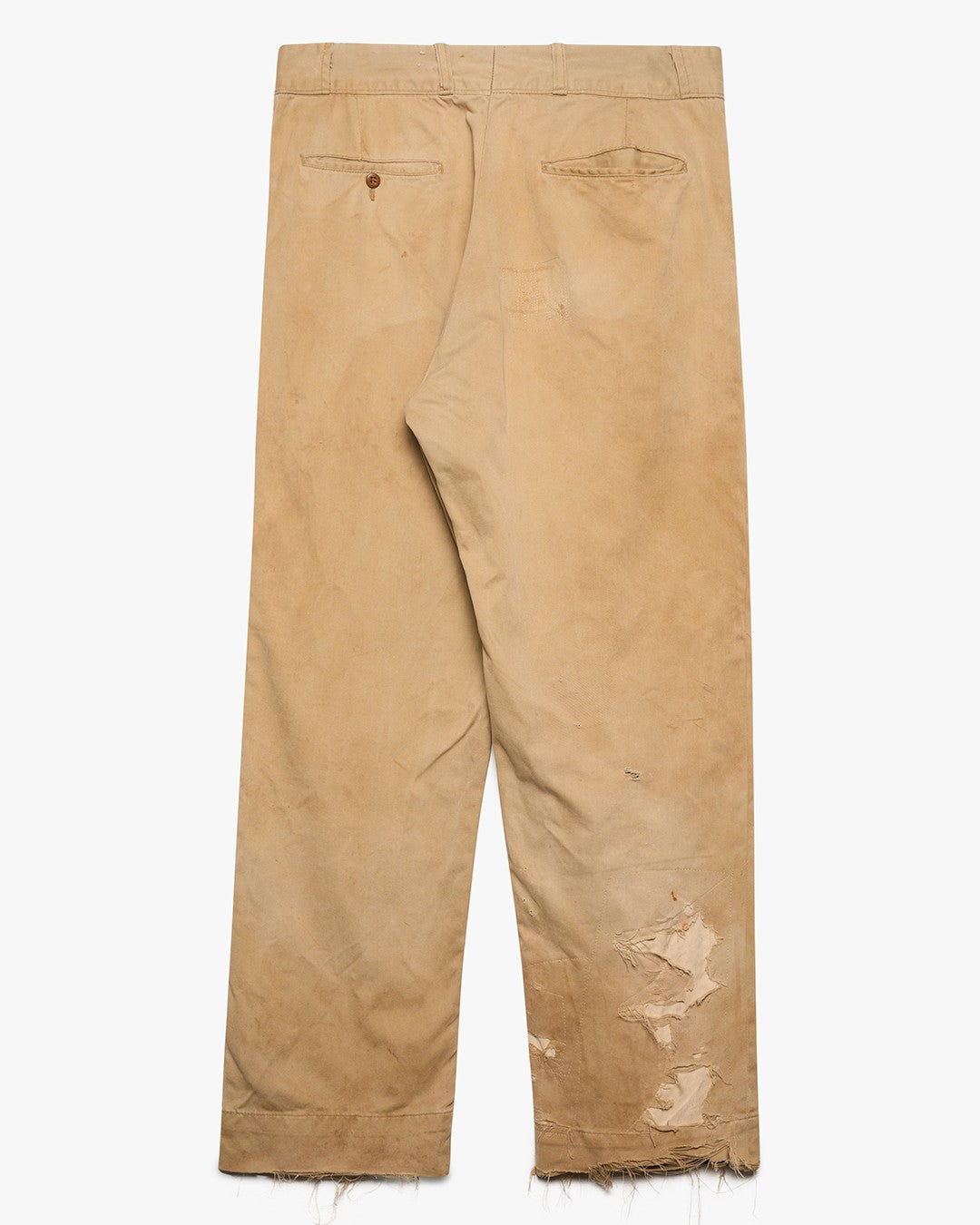 Rust Stained Khaki Chino Pants