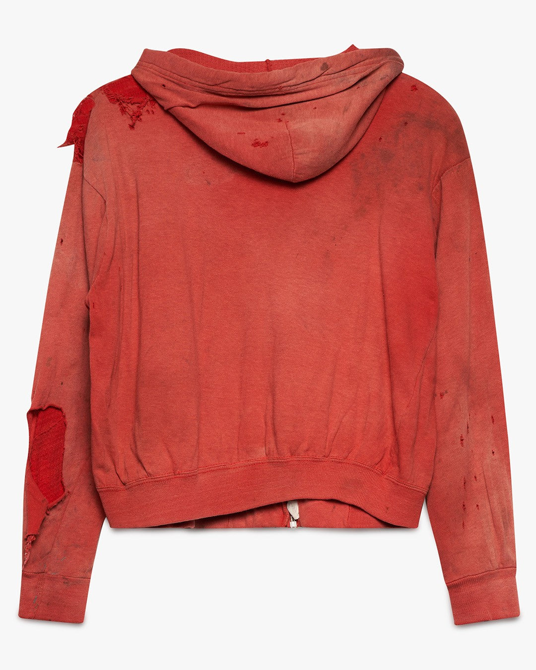 Distressed Faded Red Sweatshirt