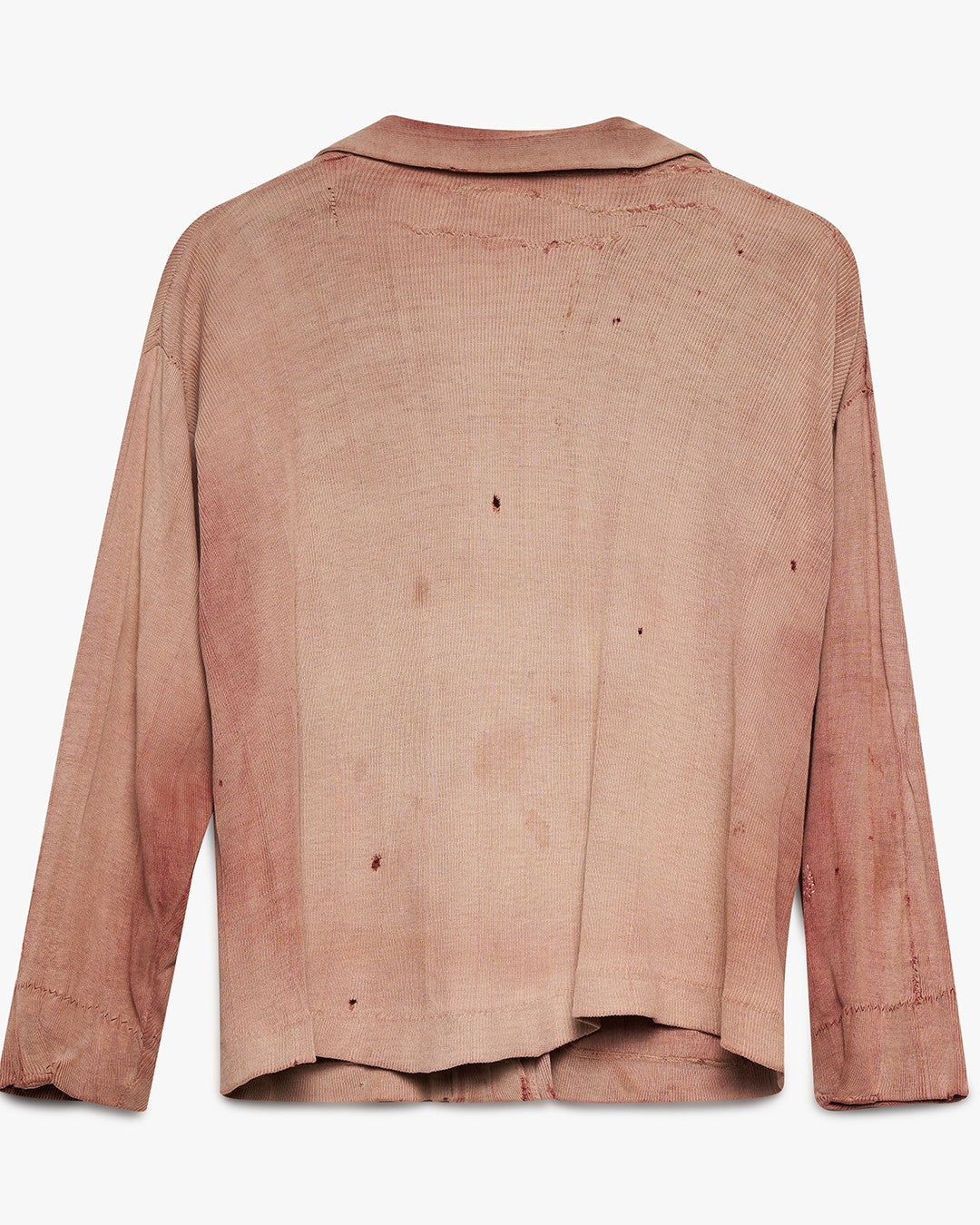 Faded Red Button Down Sweatshirt