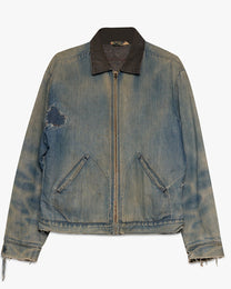 Faded Blanket Lined Denim Jacket