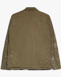 Painted Military Button Down Jacket