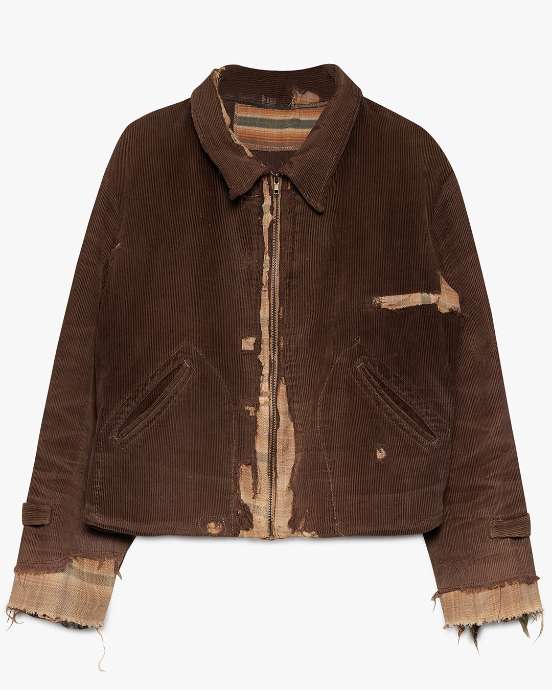 Repaired Brown Corduroy Halfback Jacket