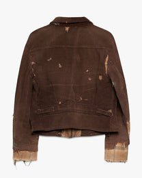 Repaired Brown Corduroy Halfback Jacket