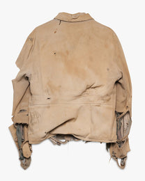 Thrashed Stained Grey Whipcord Work Jacket