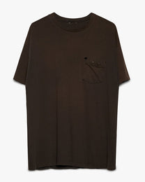 Distressed &amp; Faded Pocket Tee