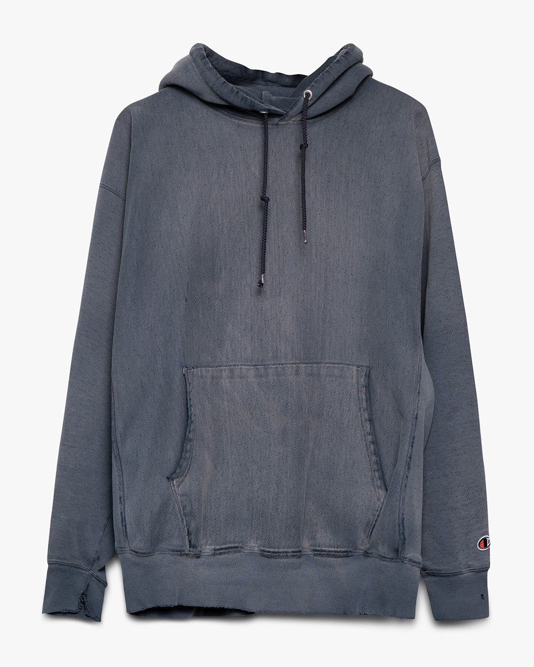 Faded Blue Reverse Weave Hoodie