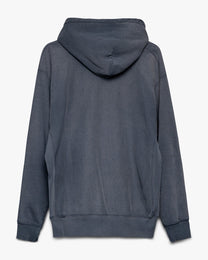 Faded Blue Reverse Weave Hoodie