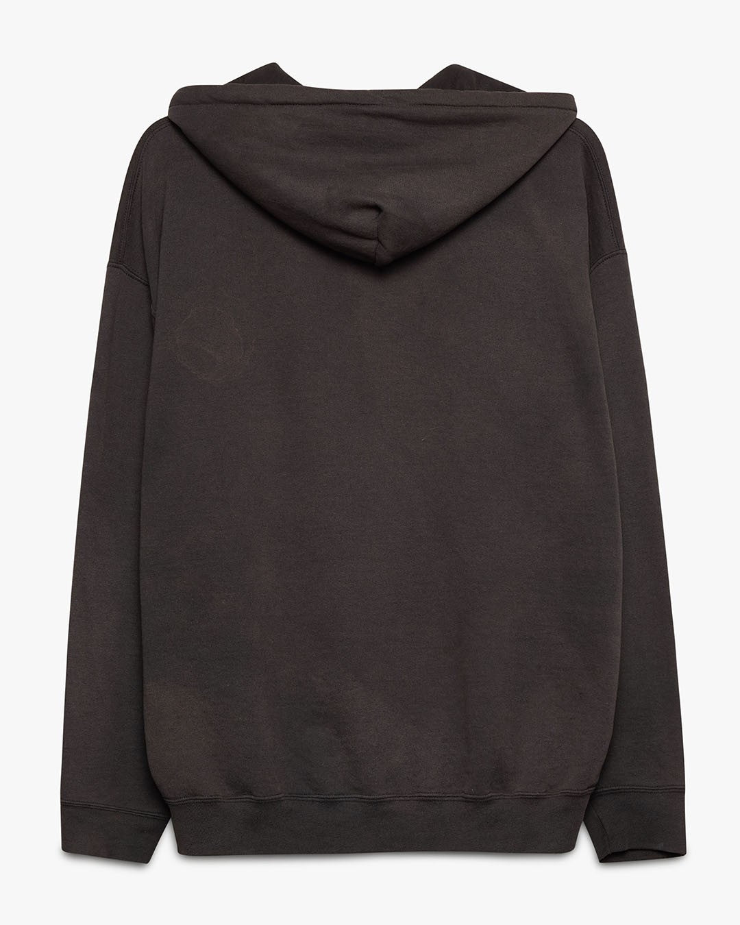 Faded Black Zip-Up Hoodie Broken Zipper