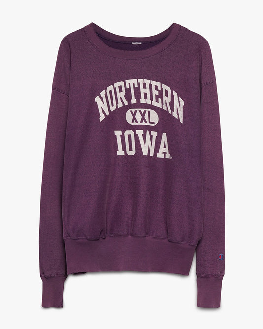 Faded Purple Iowa Reverse Weave